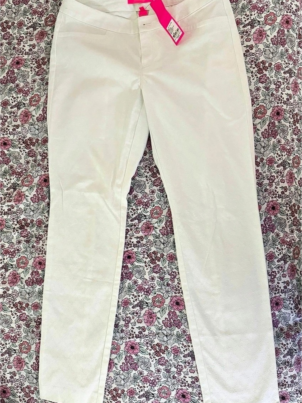 Lilly Pulitzer Kelly Skinny Ankle Pant White Size 4